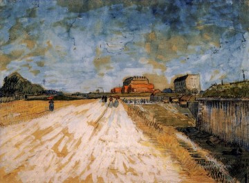  corriendo Obras - Carretera corriendo junto a las murallas de París Vincent van Gogh